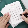 Livro de Prática Diária de Caligrafia, 30 Caracteres por Dia, Grades Tianzi, Papel para Prática de Caligrafia para Alunos do Ensino Fundamental, Papel Colorido para Escrita para Crianças