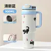 Copo Jumbo Isolado Garrafa de Água de Grande Capacidade Modelo Novo 2025 para Meninas Copo com Canudo de Alto Valor Copo de Gelo Sanrio