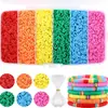 Europa y Estados Unidos transfronterizo 6 colores DIY arcilla blanda cuentas rosa azul verde marrón y blanco Navidad arcoíris traje