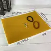 Brincos de argola armazenamento esponja almofada caixa de joias forrada com 100 cinza preto e branco flanela display acessórios DIY