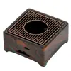 Fogareiro de Álcool de Pedra Arenito Laqueado Grande Aquecedor de Chá Novo Estilo Chinês Fabricante de Chá Doméstico Aquecedor de Chá com Vela Acessórios para Cerimônia do Chá