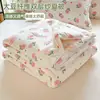Colcha de Verano de Gasa de Doble Capa Clase A Colcha de Aire Acondicionado Colcha Fresca de Verano Dormitorio Persona Única Colcha Infantil Juego de Tres Piezas Colcha Fina para Bebé