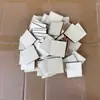 Rebanadas de madera redondas hechas a mano para manualidades rebanadas de madera cuadradas tableros de madera pintados a mano creativos pirograbado tablero redondo de madera de álamo tablero de madera delgado