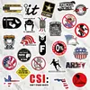 98 Artículos Populares Transfronterizos: Casco de Seguridad para Construcción Calcomanías de Graffiti, Calcomanías para Casco de Caja de Herramientas DIY, Cuaderno