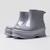 Zapatos de Lluvia Transfronterizos que Aumentan la Altura para Mujer, Suela Suave, Cómodos, Versátiles, Zapatos de Agua, Coreanos, Dopamina, de Goma Antideslizante para Mujer