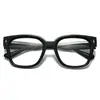 Armazón de Gafas Adelgazante Facial Marco Grande de Uña de Arroz Personalizado para Hombres y Mujeres Núcleo de Inserción Tr90 Gafas con Luz Antiazul Espejo Plano Armazón de Gafas para Miopía
