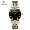 Relojes de pareja, relojes Chenxi con correa de acero para mujer y hombre, al por mayor en stock, transmisión en vivo transfronteriza, relojes de cuarzo delgados para pareja