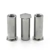 Poste de tuerca remache de acero inoxidable para agujero ciego BSOS-M3, agujero inferior 4.2, remache hexagonal de cabeza plana para chapa metálica