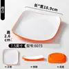 Platos de vajilla de melamina para restaurantes de comida rápida comerciales, platos cuadrados de dos colores, platos de comida rápida de arroz con pata de cerdo, platos de tazón de arroz para restaurantes