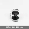 Manija de Tirador Negra con Agujero Único Forma de Hongo Nórdico Manija de Puerta de Cajón de Armario Minimalista Moderno Manija de Tirador de Puerta de Gabinete Sólida de Aleación