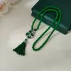 Nuevo Collar de Estilo Étnico Chino Cadena Larga para Suéter Lujo Ligero Gama Alta Moda Otoño e Invierno para Mujer Accesorio de Colgante Versátil