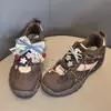 Nueva decoración de zapato con lazo de cereza con pedrería brillante, hebilla para cordones de zapato con lazo, decoración de cadena para zapatos, hebilla de flor de perla para ballet