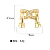Pendente Explosivo de Cobre Microincrustado para TikTok Novos Acessórios DIY Moda Joker 26 Letras Elegantes Acessórios de Malha Sem Corrente