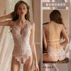 1015 lencería sexy para mujer talla grande sexy mameluco transparente encaje calado uniforme de tentación abierto libre de traje