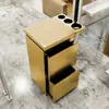 Gabinete de Herramientas para Barbería Acero Inoxidable Soporte de Herramientas para Salón de Peluquería Carrito de Herramientas para Peluquería Gabinete con Cajones Gabinete para Cortar el Cabello