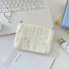 5675 Monedero de Flor de Gasa Estéreo con Lentejuelas Bolsa Organizadora de Llaves para Artículos Varios Bolsa de Almacenamiento para Artículos Personales de Niñas