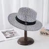 Sombrero de Paja Hueco Estilo Nuevo para Mujer, Sombrero de Sol de Verano, Sombrero de Moda Coreana de Ala Ancha, Sombrero Versátil de Moda para Salidas a la Playa