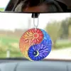 Colgante plano para coche de material acrílico, accesorio para mochila, mini adorno de coche para decoración del hogar