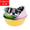 Juego de lavabo de acero inoxidable engrosado y pesado de colores, lavabo de color, lavabo multiusos, material de tres piezas, cilindro, material de regalo, juego de cilindros