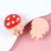 Mini Cogumelo Simulado Creme para Bumbum Cola Grampo de Cabelo Joias Artesanais Acessórios Peças de Resina Materiais Atacado