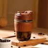 Copo de Vidro Duplo para Bebidas de Celebridade da Internet Alto Valor Estético Copo de Café para Meninas de Verão Portátil Fofo de Mão Isolado para Leite Água