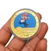 Personaje de Dibujos Animados Italiano Mario Moneda Conmemorativa Colorida Personaje de Videojuego Sello de Exportación Transfronteriza Pequeño Regalo para Niños