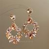 Aretes Brillantes Geométricos de Estilo Palacio para Mujer Aretes Franceses Retro de Lujo de Alta Gama Aretes de Diseño Exagerado