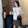 Suéter 100% Lana Pura 2026 para Mujer, Suéter Básico de Punto de Cuello en V de Manga Larga para Otoño e Invierno, Elegante Suéter de Cachemira