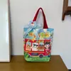 Bolsa de Lienzo de Capibara de Dibujos Animados para Mujer Bolso Grande de Mano Bolsa para Dulces de Boda Souvenir Dropshipping