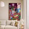 Pintura abstrata suspensa de Matisse para sala de estar, pintura decorativa grande de chão, arte de nicho de alto padrão, mural de fundo para sofá