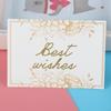 Nuevo producto tarjeta bronceada tarjeta de felicitación tarjeta de cumpleaños tarjeta de bendición tarjeta de agradecimiento patrón fijo tarjeta flor Mori Lodge Han Feng