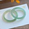 Fornecimento ao vivo Calcedônia Banshan Banshui Yuanshan Dai 8mm pulseira de beleza feminina ágata azul-óleo fina redonda atacado