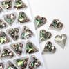 K9 Huazi corte boutique 12*13 ranura fondo puntiagudo decoración de diamante de corazón grande torcido Super flash cristal vidrio joyería para uñas
