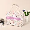 Bolsa tote de lona com estampa personalizada, bolsa tote de lona de grande capacidade com logotipo personalizado, bolsa de tecido DIY para presentes