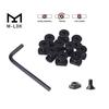 Paquete de 10 tuercas de tornillo MLok Tornillos para riel tuerca de tornillo mlok Acero Protector de madera