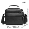 Bolso de Hombro Individual de Cuero para Hombre Bolso Cruzado de Gran Capacidad para Hombre Maletín de Negocios de Piel de Vaca de Gama Alta