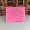 Tarjeta de Feliz Cumpleaños Gel de Peinado Molde de Silicona Gotas Hecho a Mano DIY Molde para Decoración de Pastel de Chocolate Herramienta para Doblar Azúcar