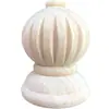 Pés de armário de banheiro de madeira maciça para carro, pés redondos de bola de madeira para corrimão de escada de cabeceira, bloco quadrado para decoração, pés de guarda-roupa e mesa de cabeceira