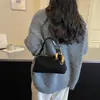 Bolso Femenino Transfronterizo 2026 Nuevo Otoño/Invierno Bolso de Mano de Terciopelo Retro Casual para el Trabajo Bolso Almohada de Hombro Individual Cruzado Pequeño