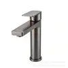 Grifo de acero inoxidable 304 para lavabo de baño, grifo de agua fría y caliente para uso en hotel y hogar