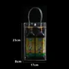 Bolsa de Mano Transparente de PVC para el Día del Niño Bolsa de Regalo de Dulces Personalizada Bolsa de Empaque de Cosméticos con Broche de Plástico