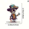 Novo Pingente de Decoração de Personagem de Halloween Transfronteiriço Acrílico Plano Decoração de Espelho Retrovisor de Carro Pingente de Festa de Feriado