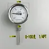 Termômetro bimetálico de aço inoxidável WSS-311/313BF, medidor de temperatura de água para tubulações de caldeira, tipo radial, Hangzhou Huatong