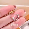 Plata de Ley S925 Cuff para Oreja de Luna Creciente Estilo Hip Hop Simple Personalidad Tendencia Zirconia Incrustada Exquisitos Cierres de Pendientes Ganchos para Oreja Dropshipping