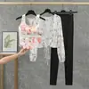 Ropa Deportiva a Prueba de Golpes con Espalda en I para Mujer, Conjunto de Ropa Deportiva de Color Contrastante y Espalda Bonita para Correr y Yoga, Dos Piezas Estilo Nuevo