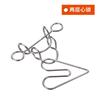 Juguetes de rompecabezas de nueve cadenas difíciles de desatar el anillo Lu Ban lock release Kong Ming lock desatar el anillo mecanismo de escritorio que quema el cerebro
