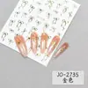 Nova Entrada Luxo Simples Estampagem a Quente Prata Puro Desejo Adesivo para Unhas com Laço 6 Cores Combinam com Tudo Coração de Menina Adesivo Autoadesivo Preto e Branco