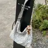 Bolso de Hombro Retro Americano con Estampado de Leopardo Estilo Perezoso Versátil Bolso de Mano Bolso de Hombro Gran Capacidad Bolsa de Compras para Viajes