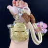 Chaveiro Pingente Gato da Fortuna 999 Ouro, Chaveiro Aumentador de Fortuna, Pingente para Corrente de Celular, Presentes Culturais e Criativos