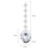 Venta Caliente Cuentas de Cristal Transparente Cuentas Octogonales Colgante Decoración de Boda Malla Colgante Gota de Agua Accesorios de Iluminación de Cristal
